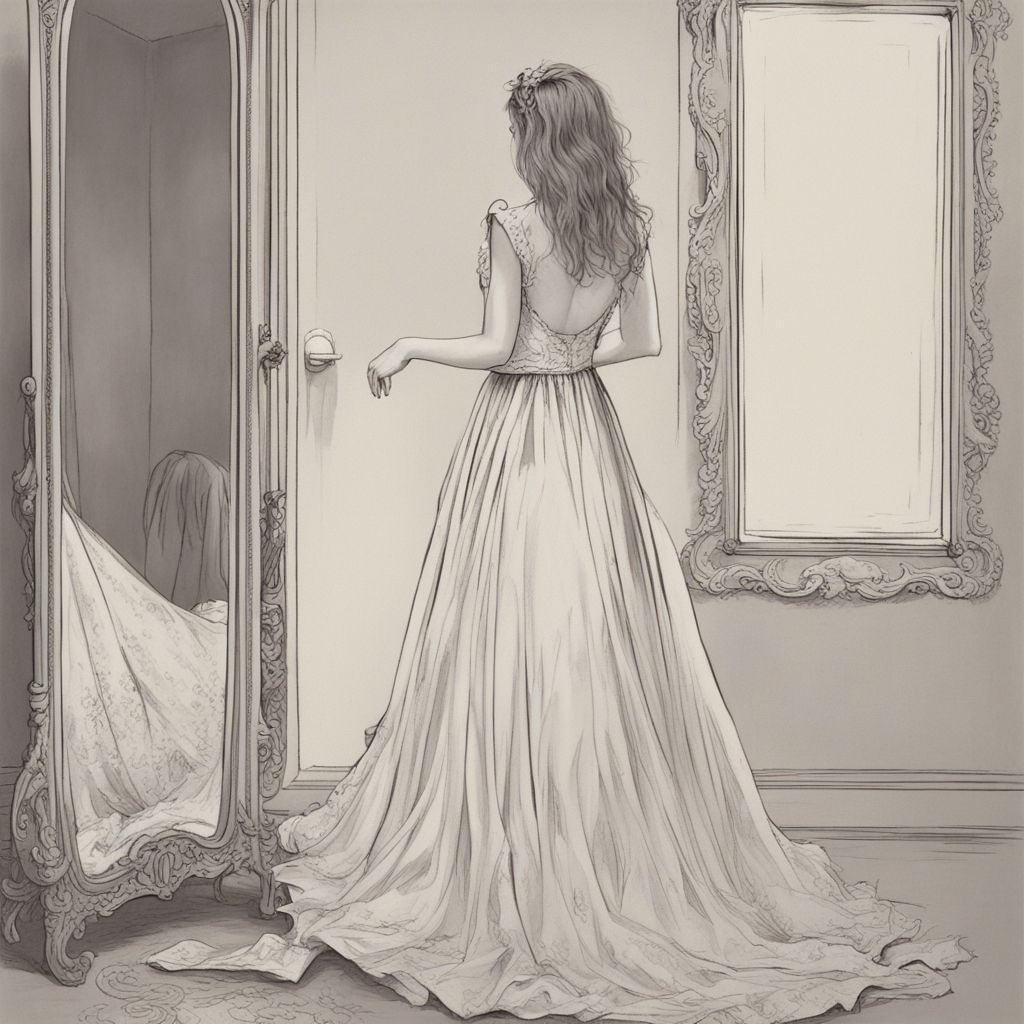 Фото Быть недовольной своим платьем в зеркале сонник